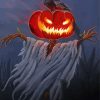 The Pumpkin Scarecrow paint by numbers