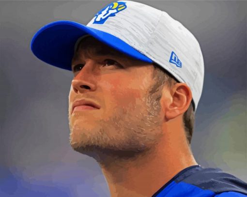 The Quarterback Matthew Stafford paint by numbers