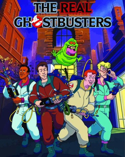 The Real Ghostbusters Animation Poster paint by numbers