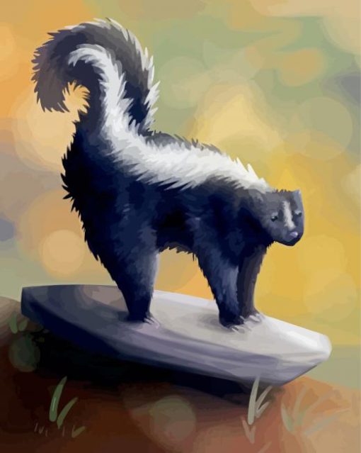 The Striped Skunk paint by numbers