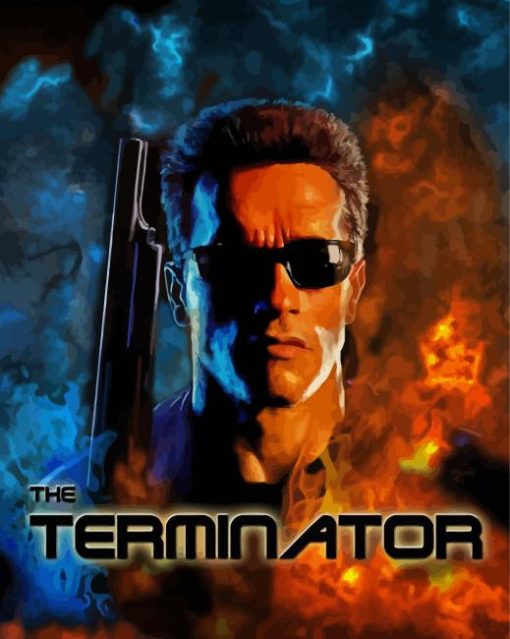 Terminator Movie Poster paint byb numbers