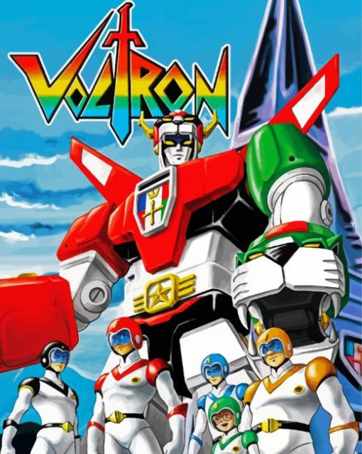The Voltron Animation Poster paint by numbers