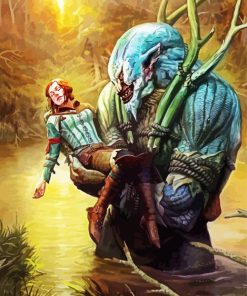 Triss Merigold And Troll paint by numbers