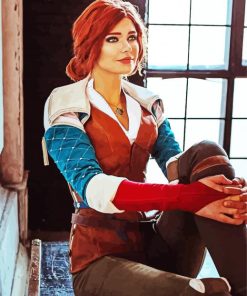 Pretty Triss Merigold paint by numbers