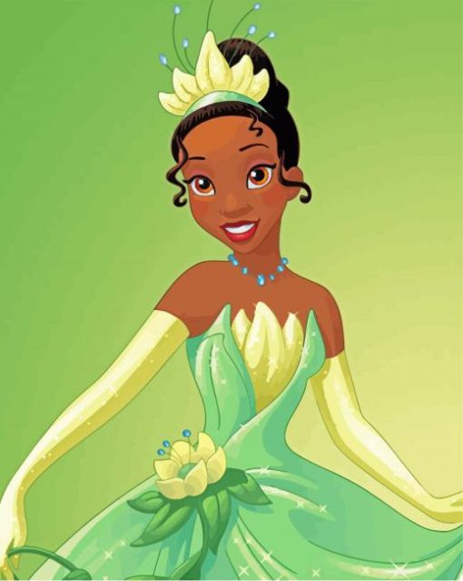Princess Tiana paint by numbers