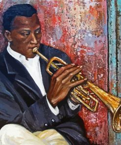 The Trumpet Player paint by numbers
