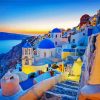 Thira City At Sunset paint by numbers