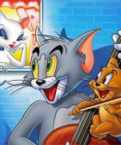 Tom And Jerry In Love paint by numbers