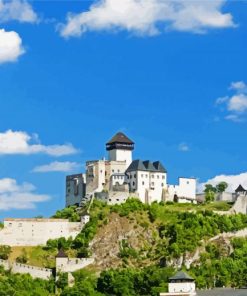 The Castle Of Trencin paint by numbers