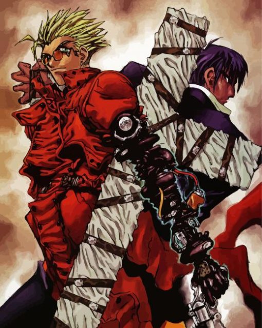 Vash The Stampede And Nicholas Characte paint byb numbersrs