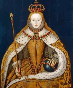 Tudor Queen Elizabeth paint by numbers