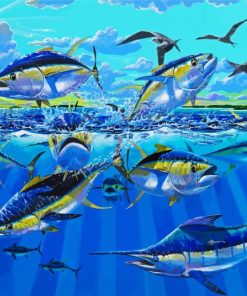 Tuna Fish In Water paint by numbers