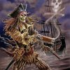 Undead Skull Pirate paint by numbers