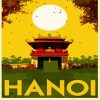 Aesthetic Hanoi Poster paint by numbers