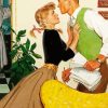 Vintage Young Couple paint by numbers
