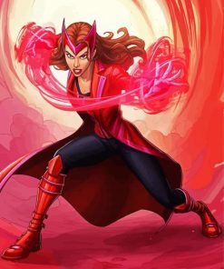 Wanda Maximoff paint by numbers