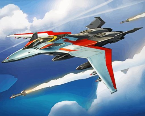 War Fighter Jet paint by numbers