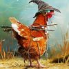 Witch Chicken paint by numbers