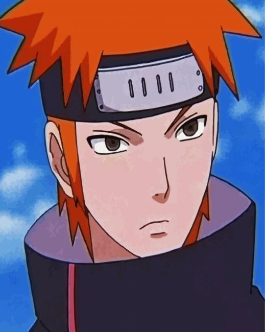 Yahiko Face paint by numbers
