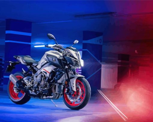 Yamaha MT 10 Motorcycle paint by numbers