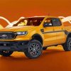 Yellow Ford Ranger Car paint by numbers