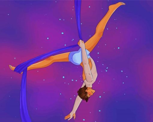 Aerial Dancer Art paint by numbers