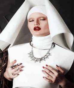 Aesthetic Classy Nun paint by numbers