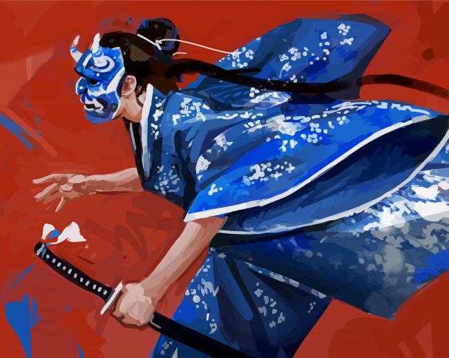 Aesthetic Aikido Warrior paint by numbers