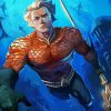 Aquaman Character paint by numbers