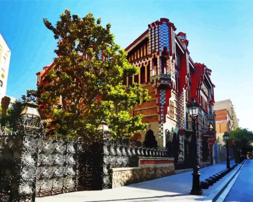 Aesthetic Casa Vicens paint by numbers