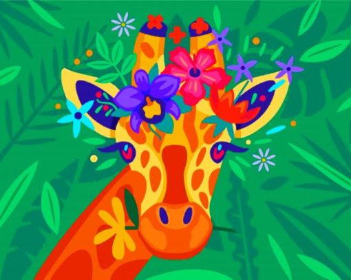 Aesthetic Giraffe paint by numbers