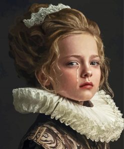 Gorgeous Rococo Girl paintt by nuumbers