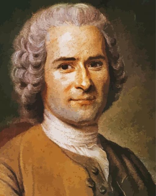 Jean Jacques Rousseau paint by numbers