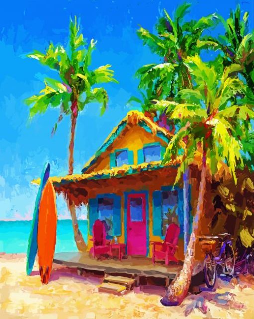 Beautiful Shack Art paint by numbers
