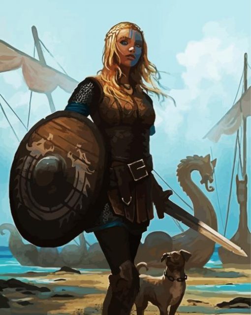 Aesthetic Shieldmaiden paint by numbers