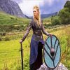 Shieldmaiden Warrior paint by numbers