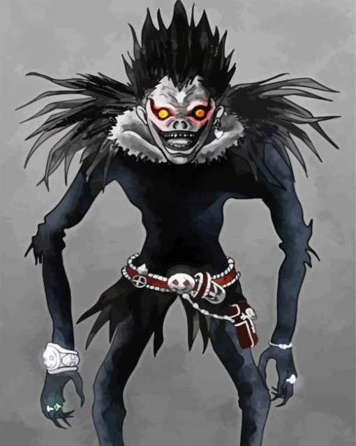 Scary Shinigami Character paint by numbers