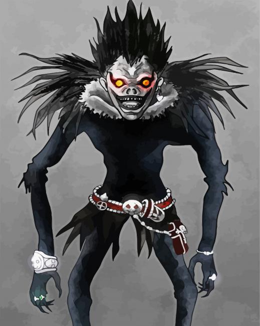 Scary Shinigami Character - Paint By Numbers - Canvas Paint by numbers