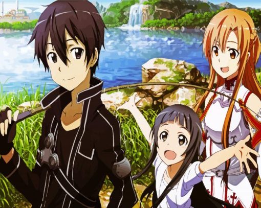 Sword Art Online Characters paint by numbers