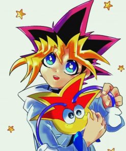 Aesthetic Yugi Muto paint by numbers