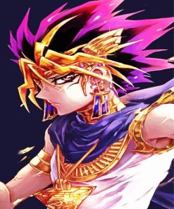 Aesthetic Yugi Muto Character paint by numbers