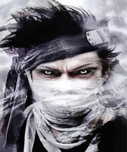 Aesthetic Zabuza paint by numbeers