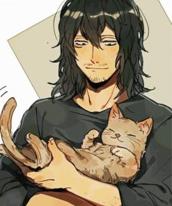 Shōta Aizawa With Cat paint by numbers