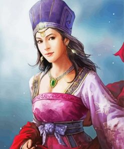 Beautiful Chinese Lady paint by numbers