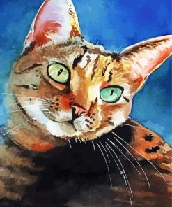 Aesthetic Cat Art paint by numbers