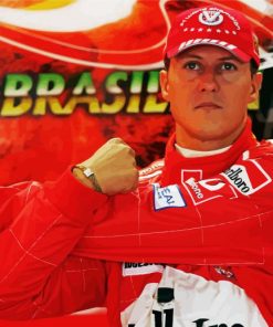 Aesthetic Michael Schumacher paint by numbers