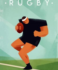 Aesthetic Rugby Sport paint by numbers