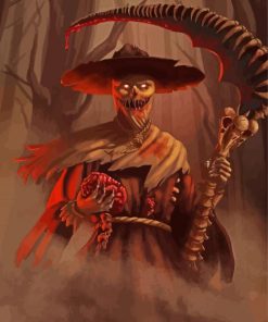 Scary Scarecrow Killer paint by numbers