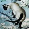 Siamese On Tree Art paint by numbers