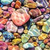 Colorful Stones Under Water paint by numbers